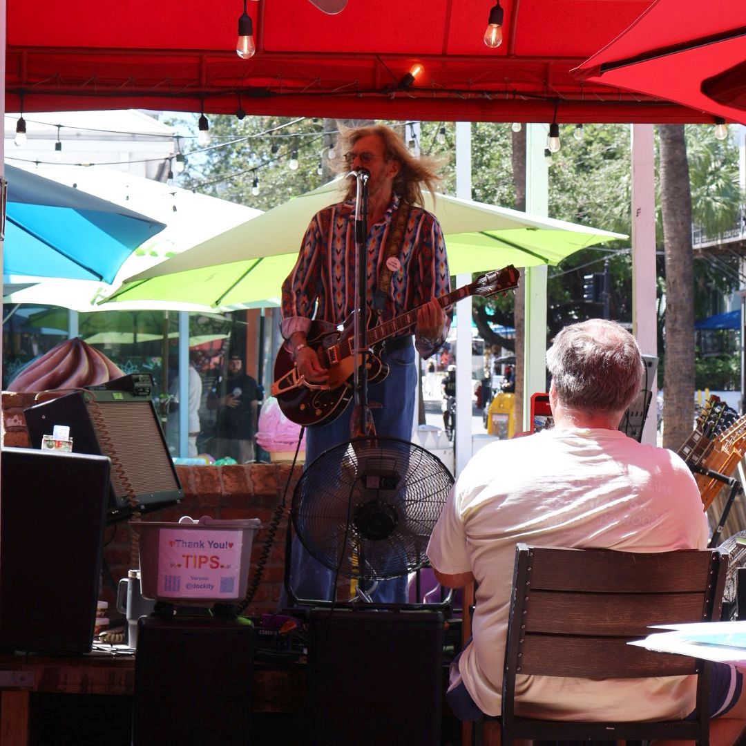Live music on the Duval Street patio