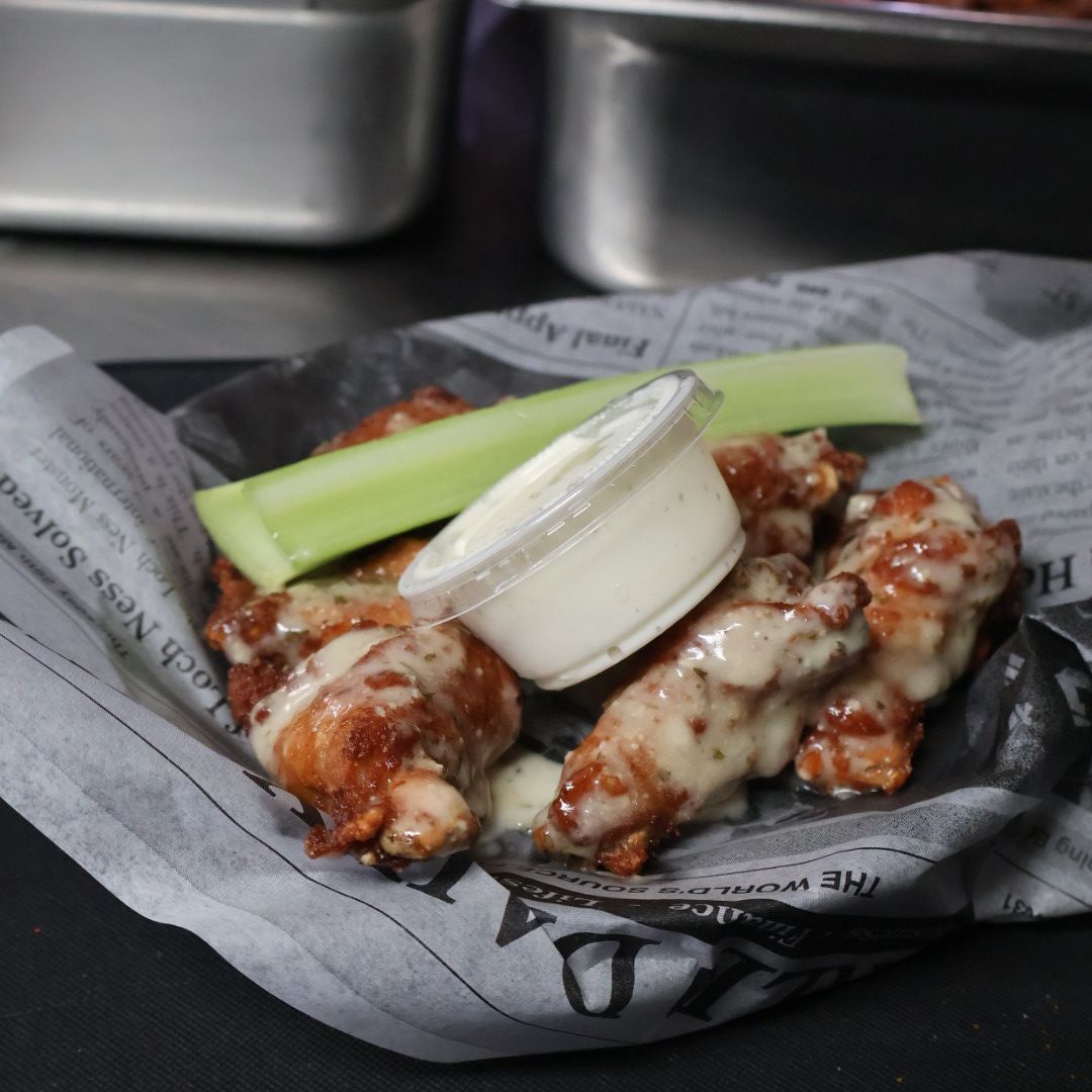 Wings with ranch — Happy Hour special